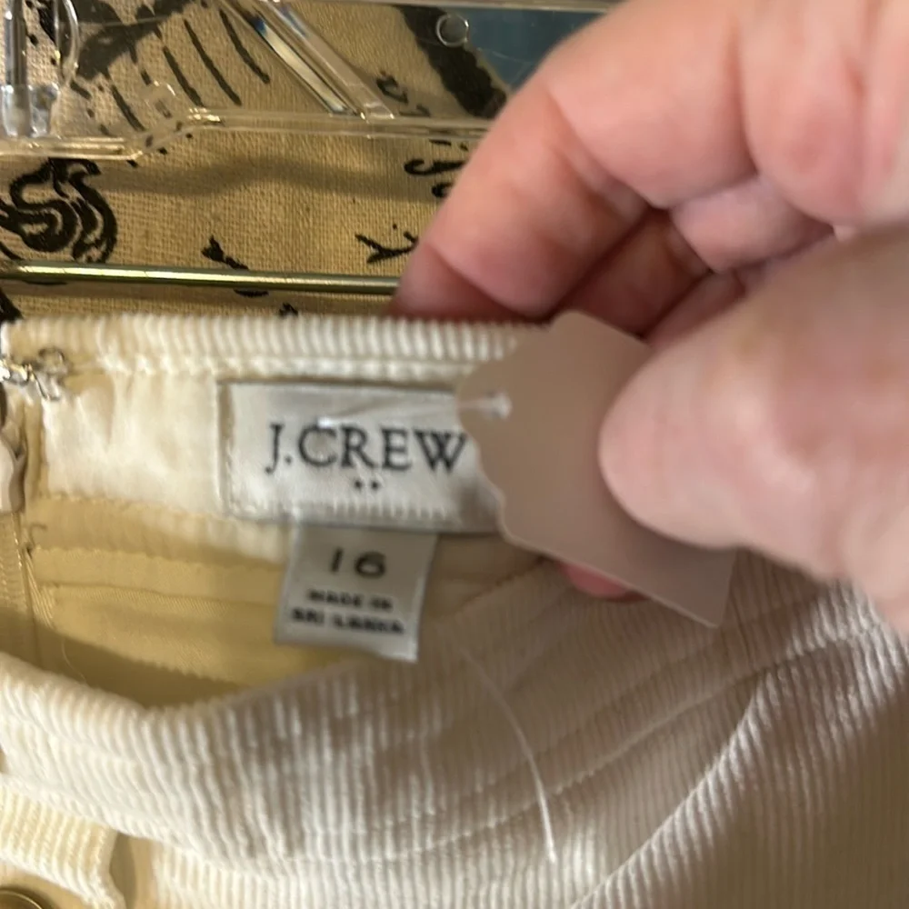 J crew lined corduroy skirt. Size 16